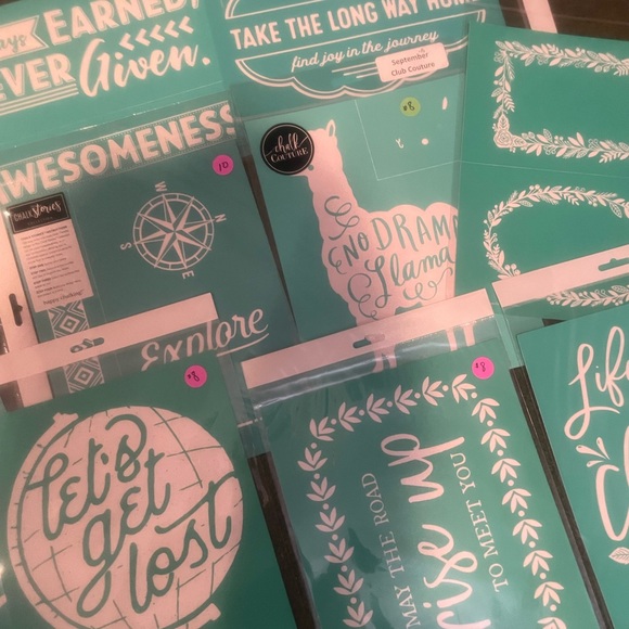 11 8x11 Chalk Couture silkscreen transfers. - Picture 3 of 4